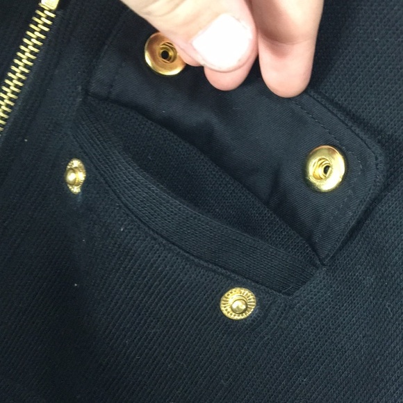 Lauren Ralph Lauren Womens Black Full Zip Cotton Sweater Jacket Size XS Like-New - Picture 6 of 15